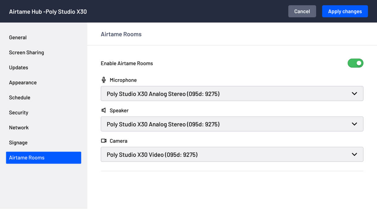 Airtame Hub Poly Studio X30 1